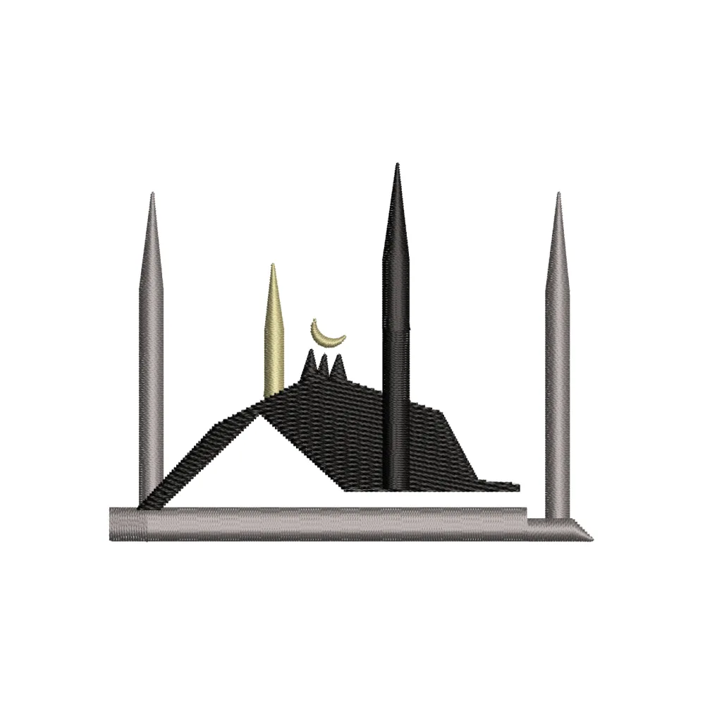 Faisal Mosque Embroidery Design