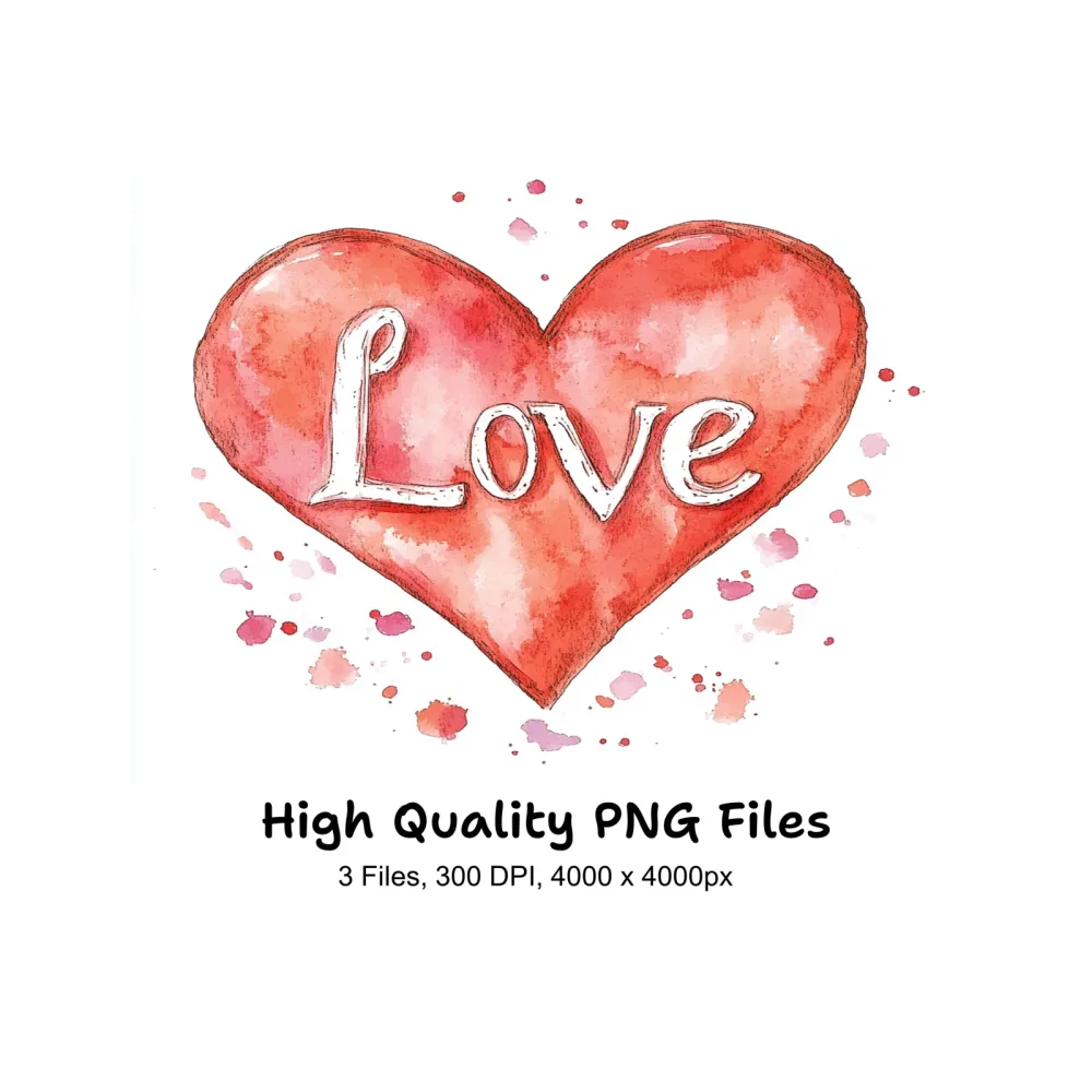 Love Hearts Clipart Bundle