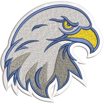 Eagle Face Embroidery Design