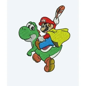 Mario Embroidery Design