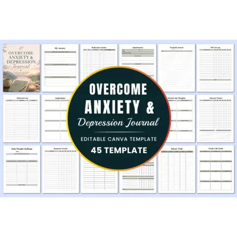 Overcome Anxiety Depression Journal