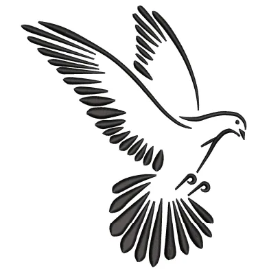Pigeon Embroidery Design