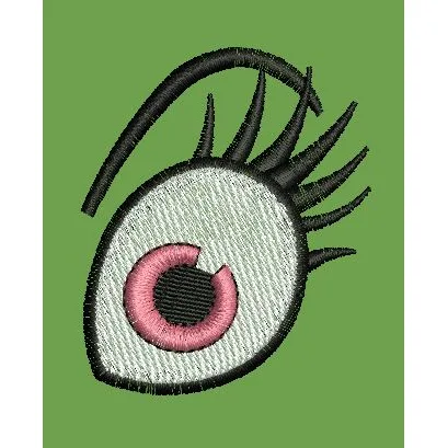 Whimsical Cyclops Eye Embroidery Design