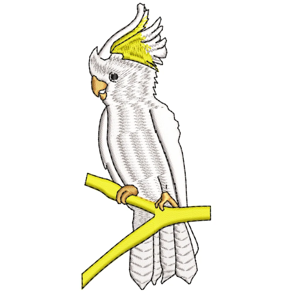 Cockatoo Embroidery Design