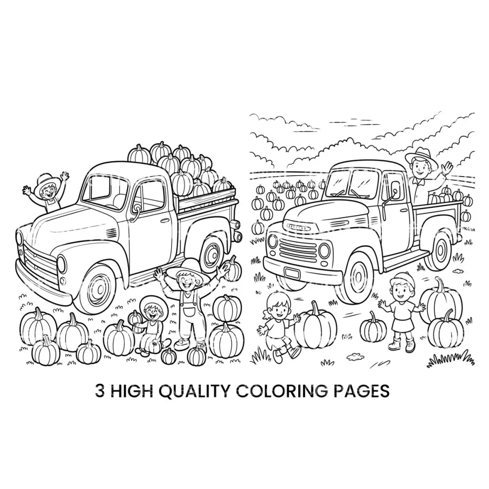 Harvest Truck KidsAdventure Coloring Books