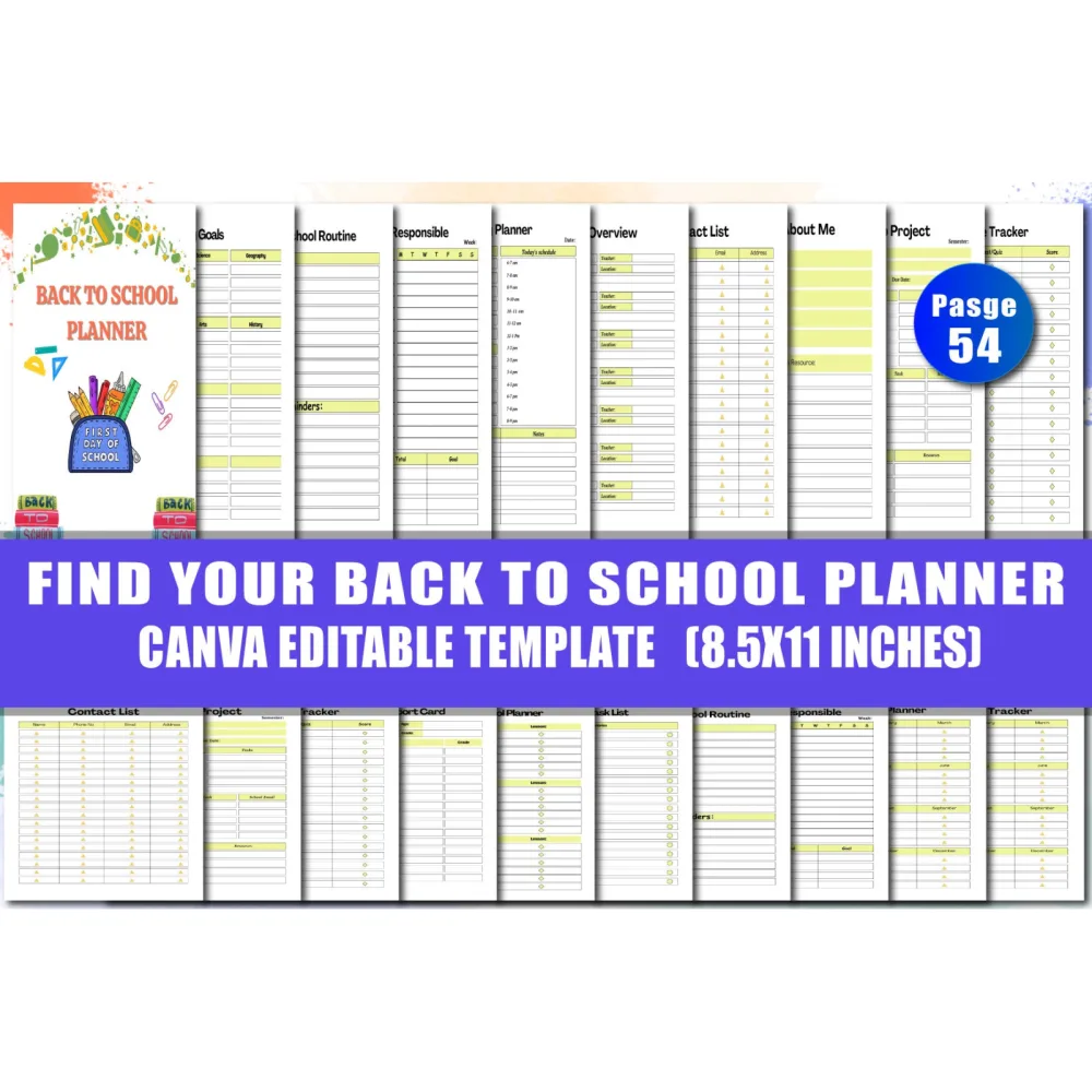 Back to School Planner