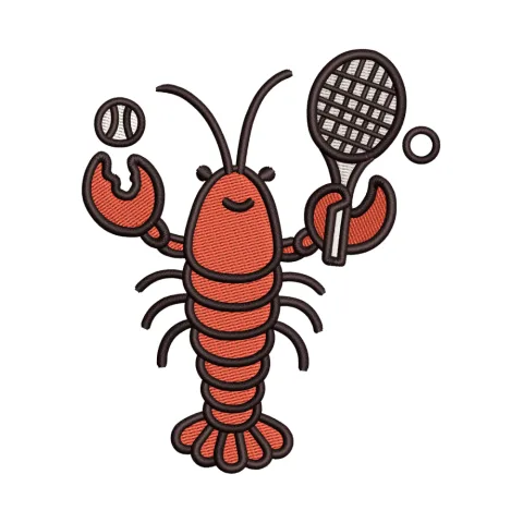 Crab Play Embroidery Design