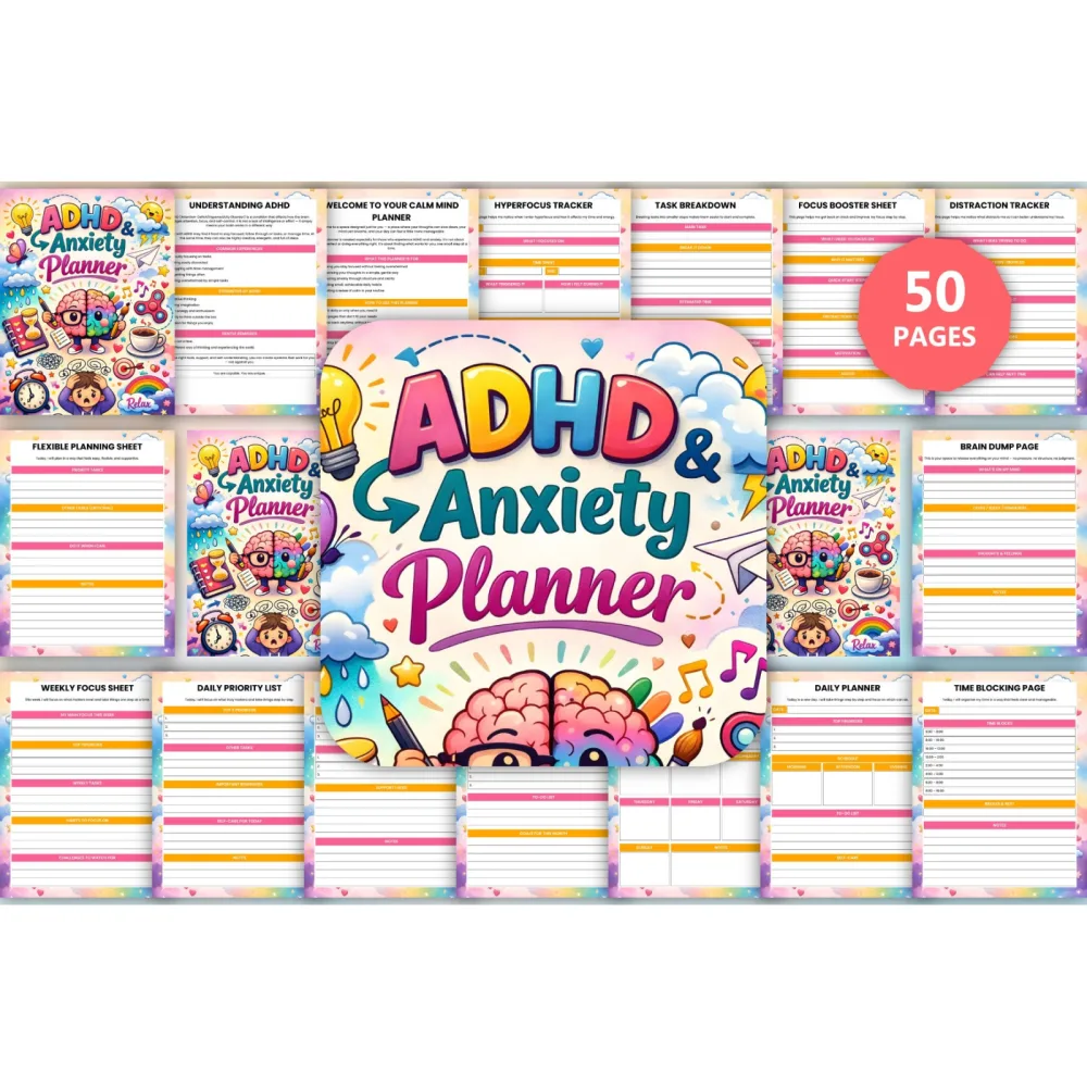 ADHD Anxiety Planner
