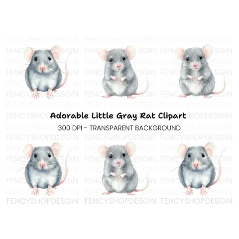 Charming Little Mouse Clipart Bundle