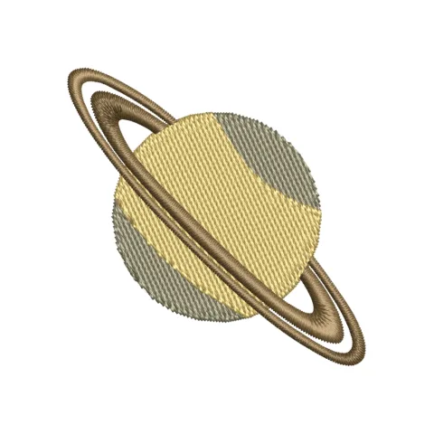 Globe Hat Embroidery Design