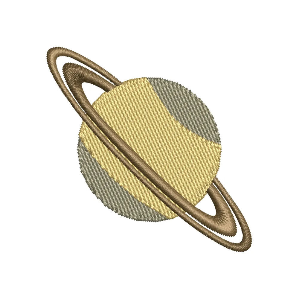 Globe Hat Embroidery Design