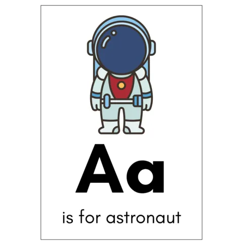 Alphabet Object Flashcards a Z