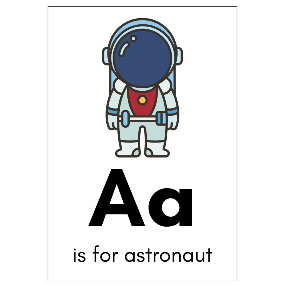 Alphabet Object Flashcards a Z