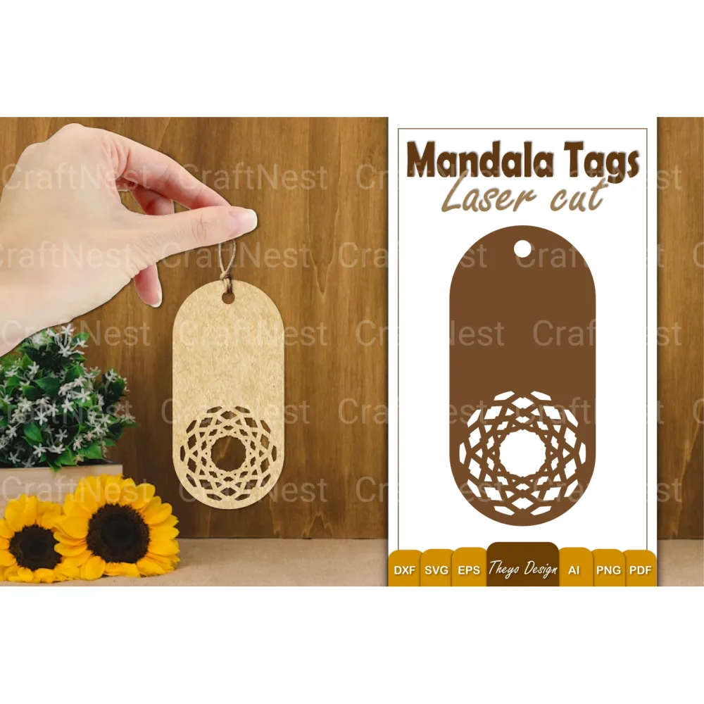 Mandala Tags SVG Bundle