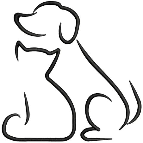 Dog Embroidery Design
