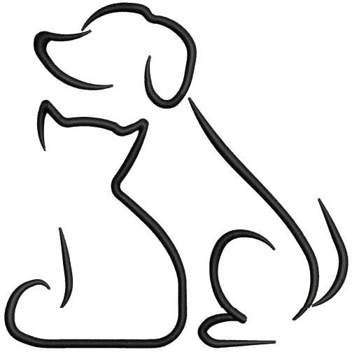 Dog Embroidery Design