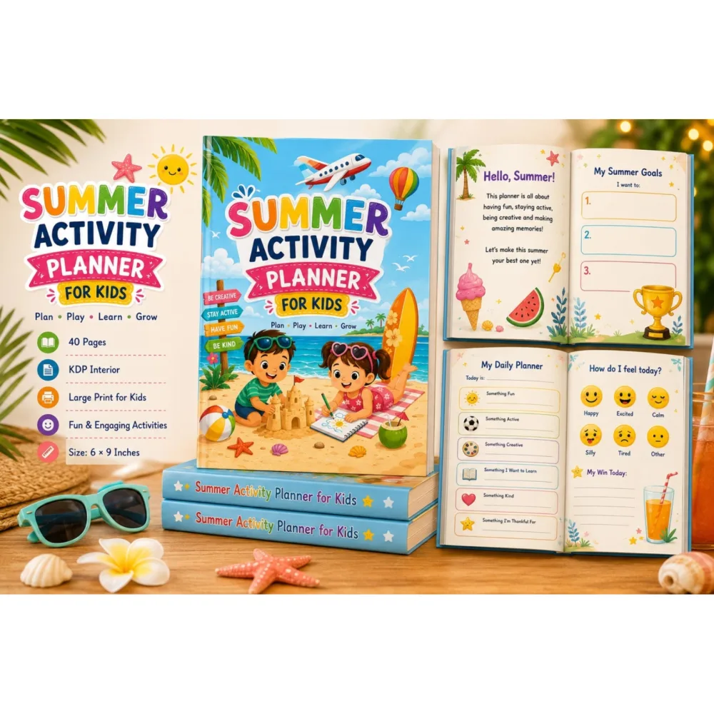 Summer Activity For Kids Planner