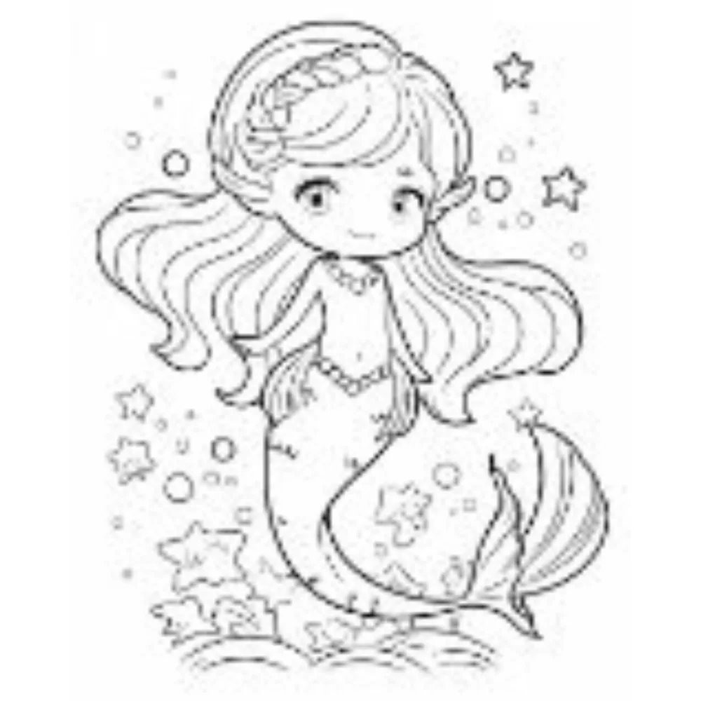 Mermaid Coloring Pages