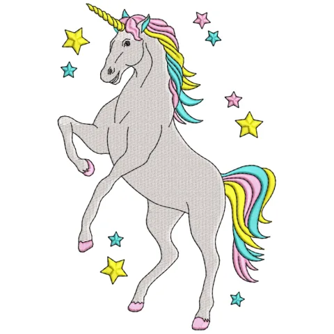 Unicorn Embroidery Design