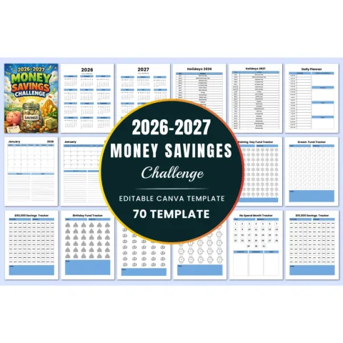 Money Savings Challenge Planner