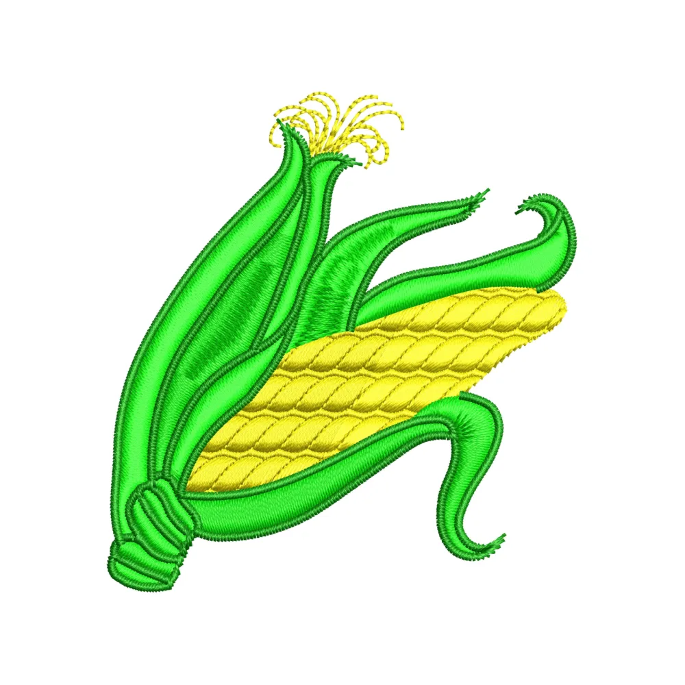 Corn Embroidery Design