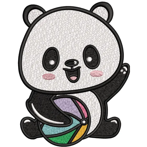 Panda Embroidery Design