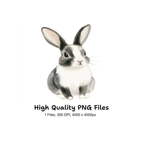 Cute Bunny Clipart Bundle