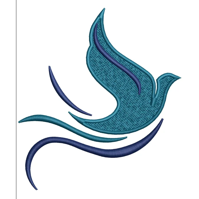 Blue Bird Embroidery Design