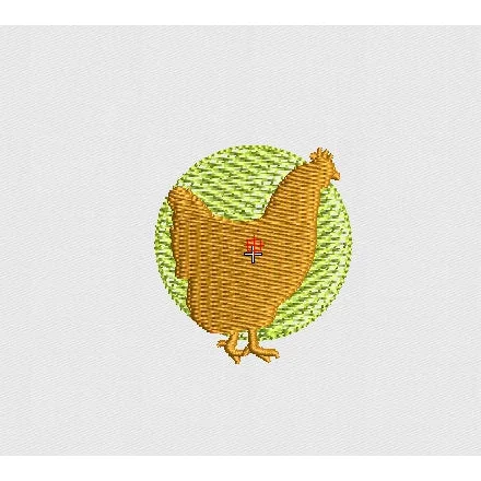 Hen Embroidery Design