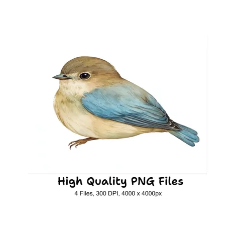 Charming Bluebird Clipart Bundle