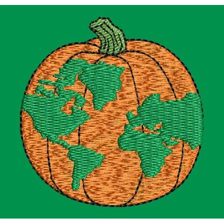 Pumpkin Embroidery Design