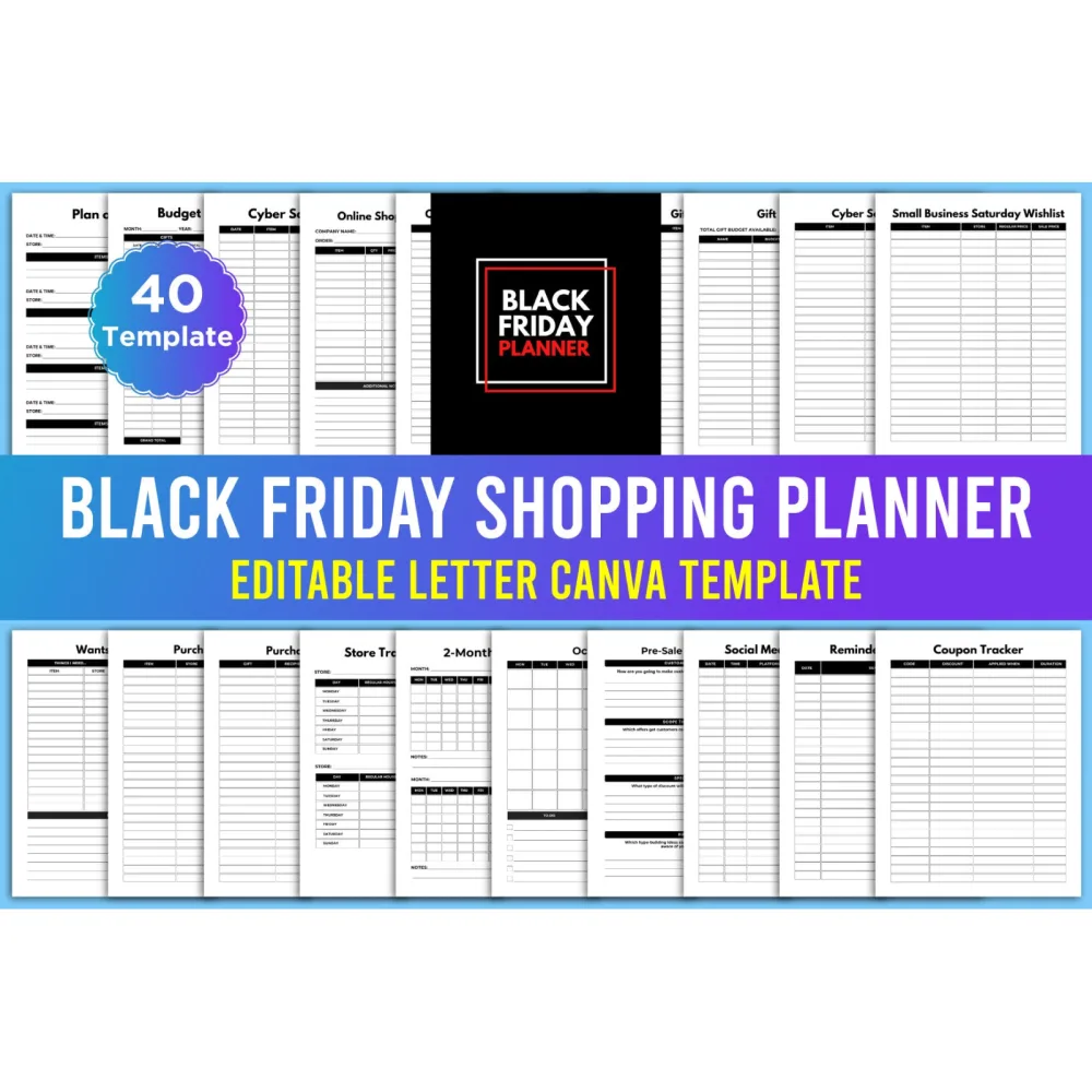 Black Friday Shopping Planner