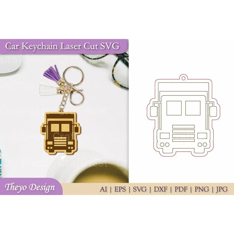 Car Key Chain SVG Bundle