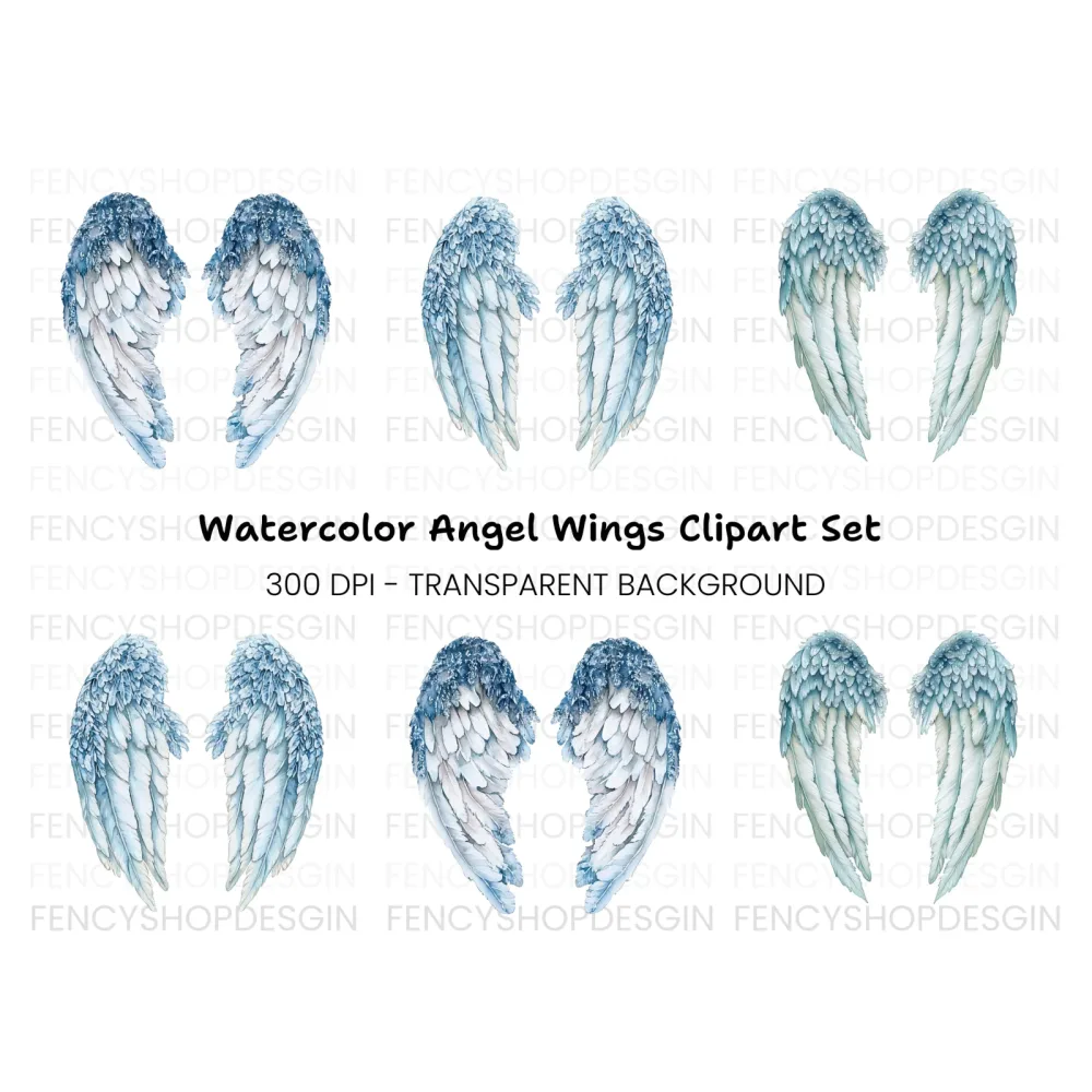 Angel Wings Clipart Bundle