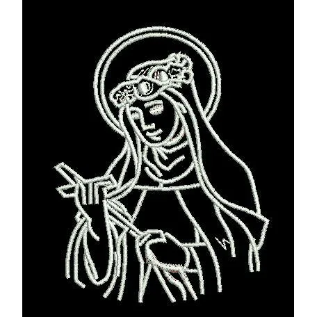 Religious Figure Embroidery Design