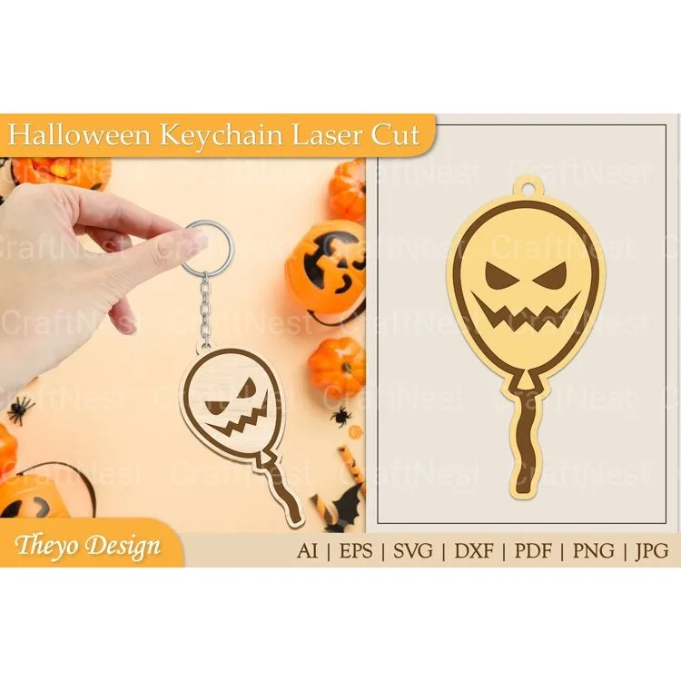 Halloween Keychain SVG Bundle