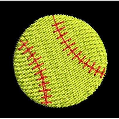 Tennis Ball Embroidery Design