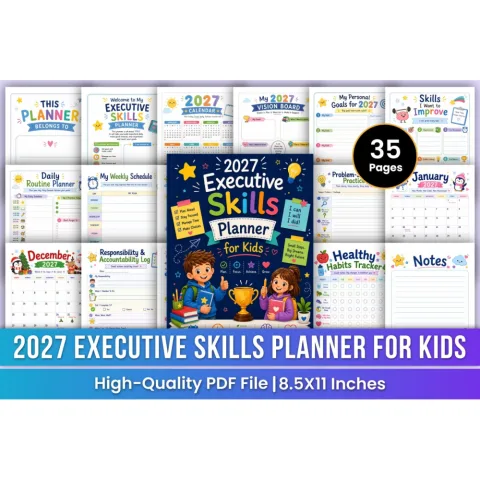 Executive Skills For Kids Planner