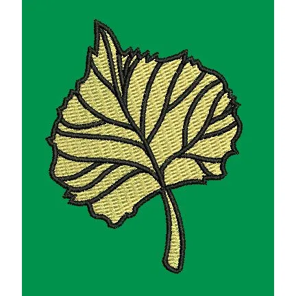Gold Leaf Embroidery Design