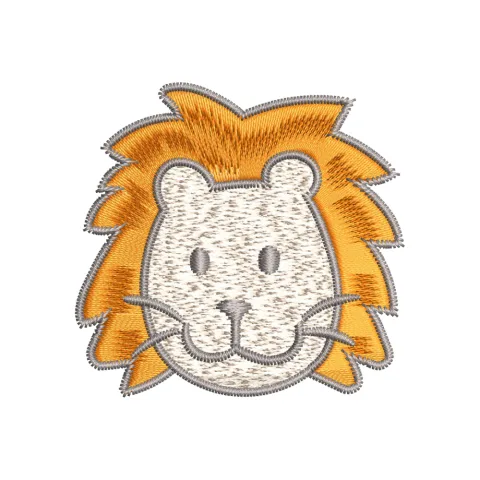 Lion Innocent Baby Embroidery Design