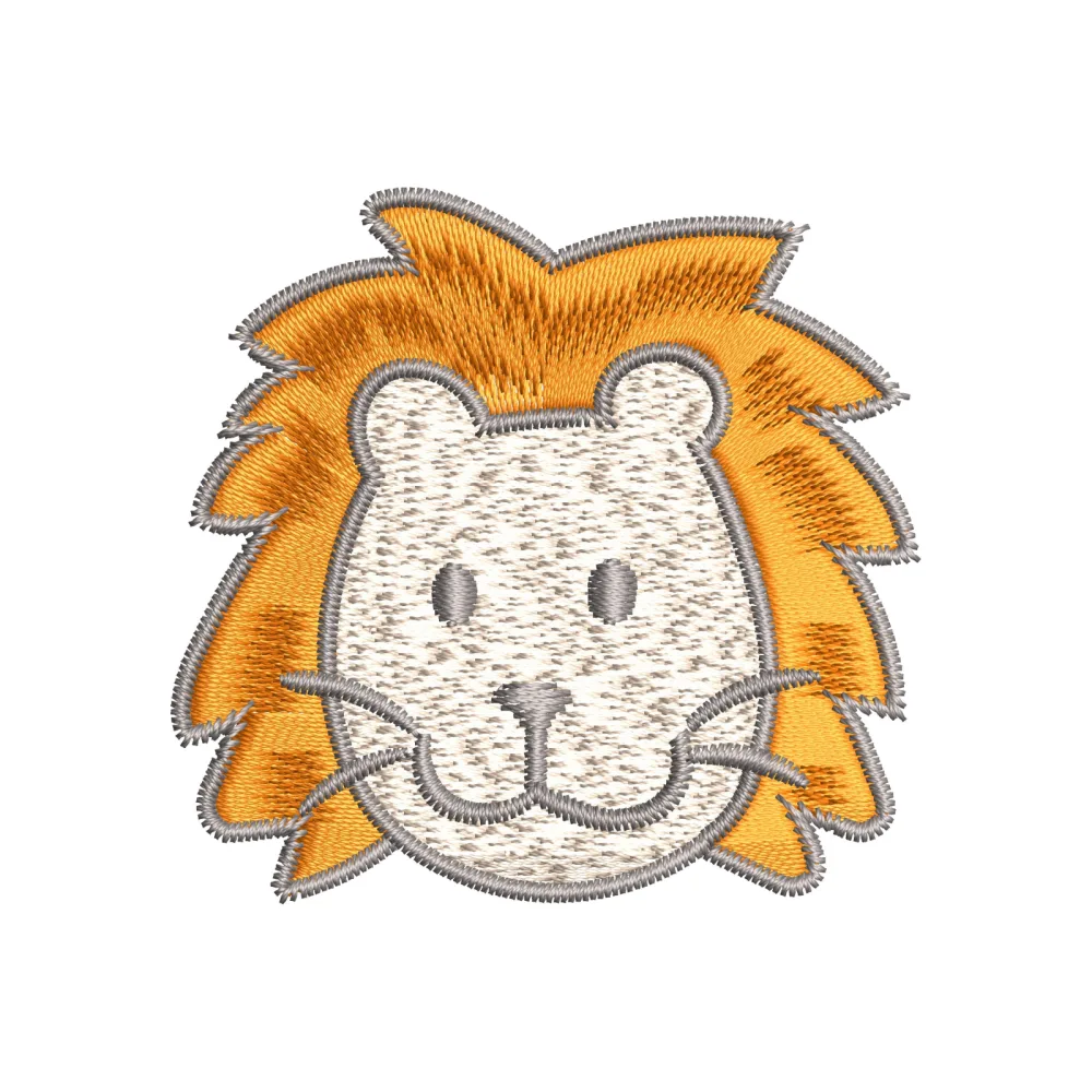 Lion Innocent Baby Embroidery Design