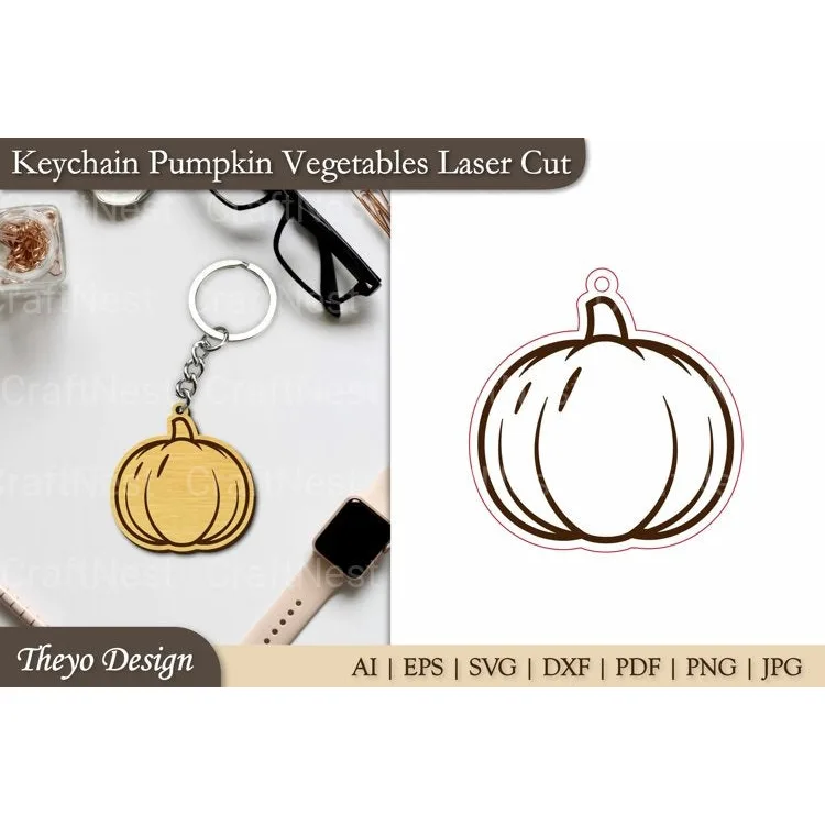 Keychain Vegetables SVG Bundle
