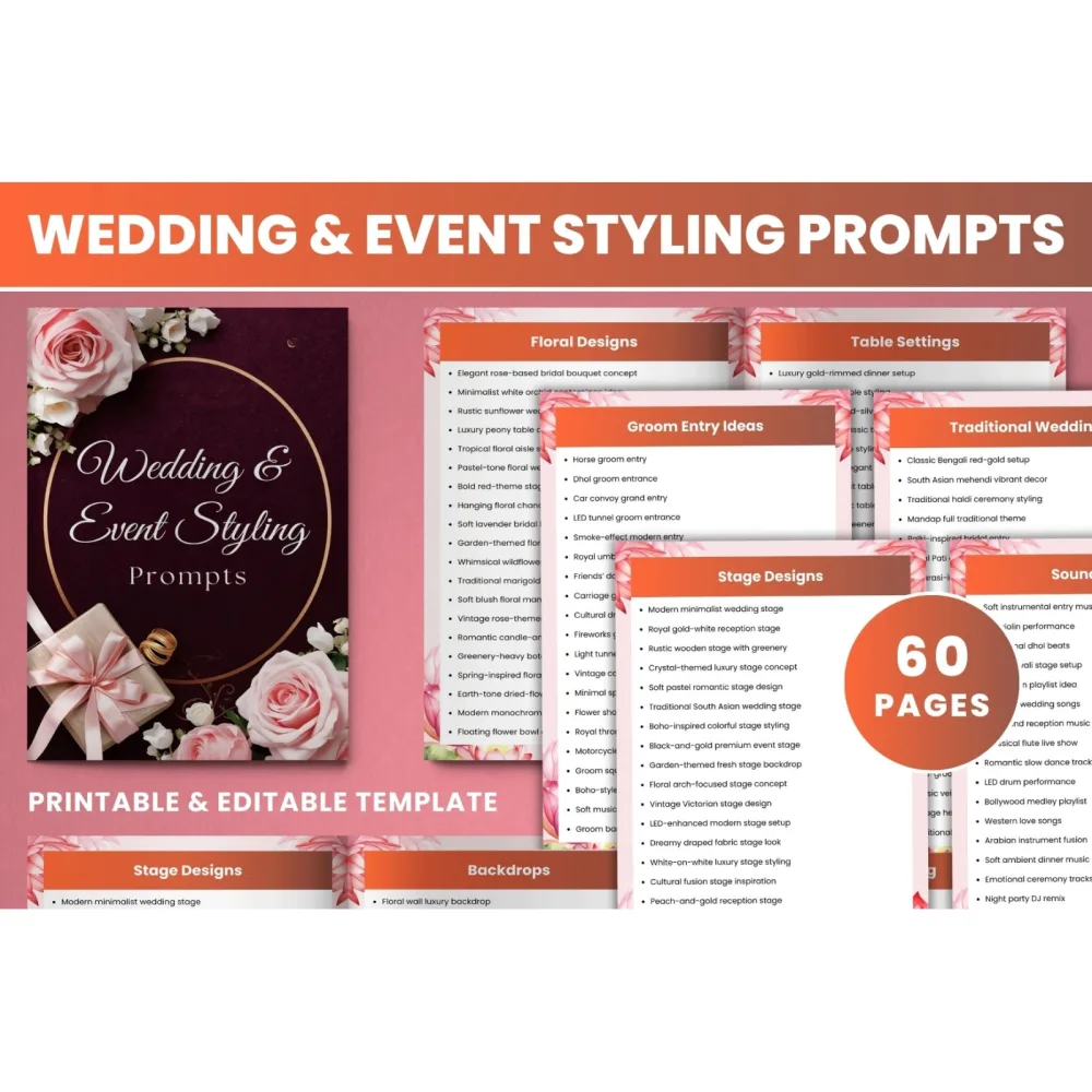 Wedding Event Styling Prompts