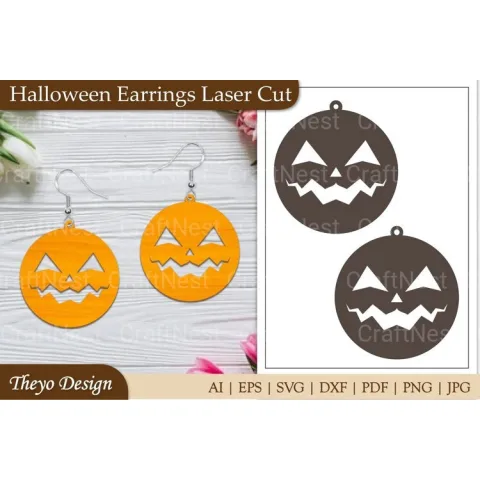 Halloween Earrings SVG Bundle