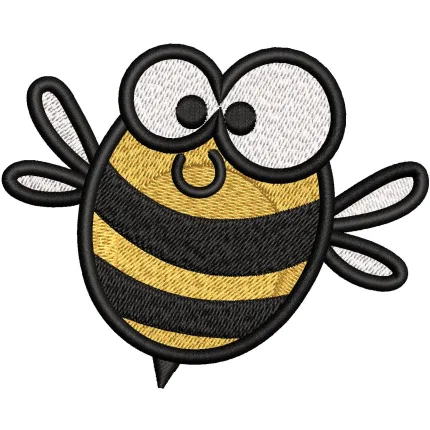 Honey Bee Embroidery Design