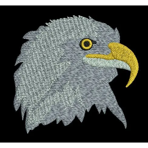 Bald Eagle Profile Mascot Embroidery Design