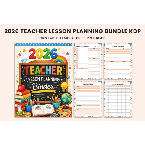 Teacher Lesson Planning Binder Planner