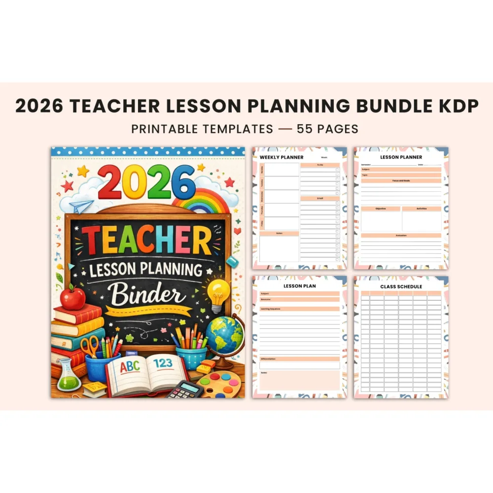 Teacher Lesson Planning Binder Planner