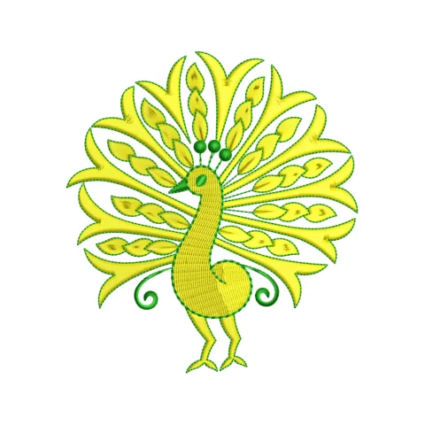 Peacock Embroidery Design