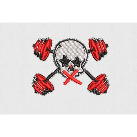 Skull Embroidery Design
